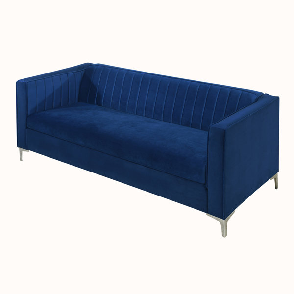 Wenty 77.3'' Velvet Sofa Wayfair